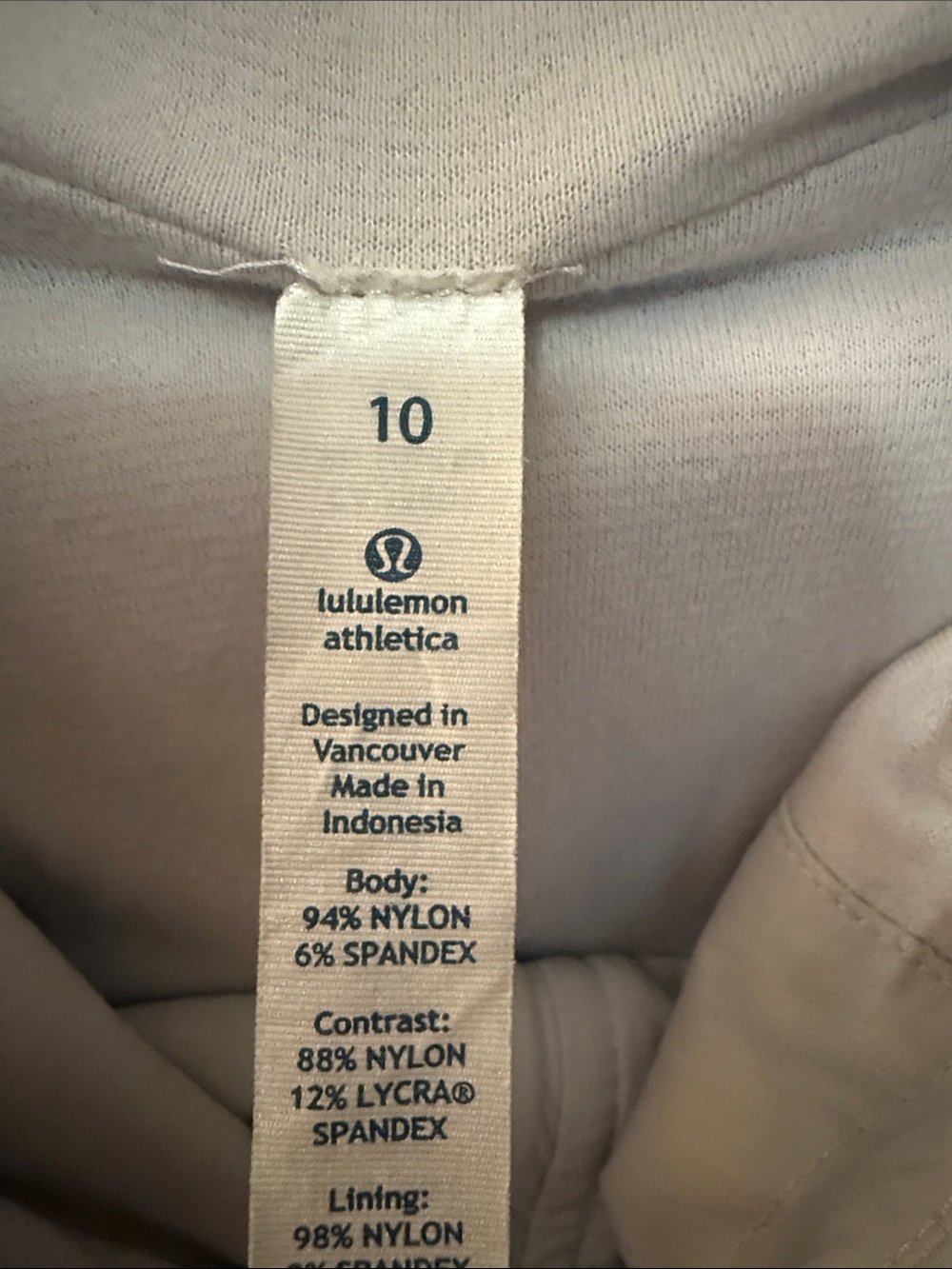 Lululemon Street To Studio Dune Full Zip Up Jacket 10 EUC Hooded - Picture 8 of 9